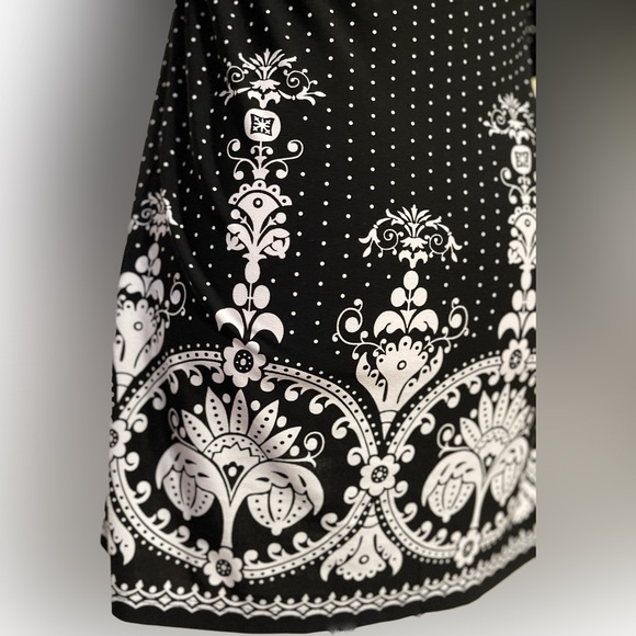 Amazing Find! Beautiful Refine Decadent Classic Classy Black & White Dress AGB - Picture 8 of 14